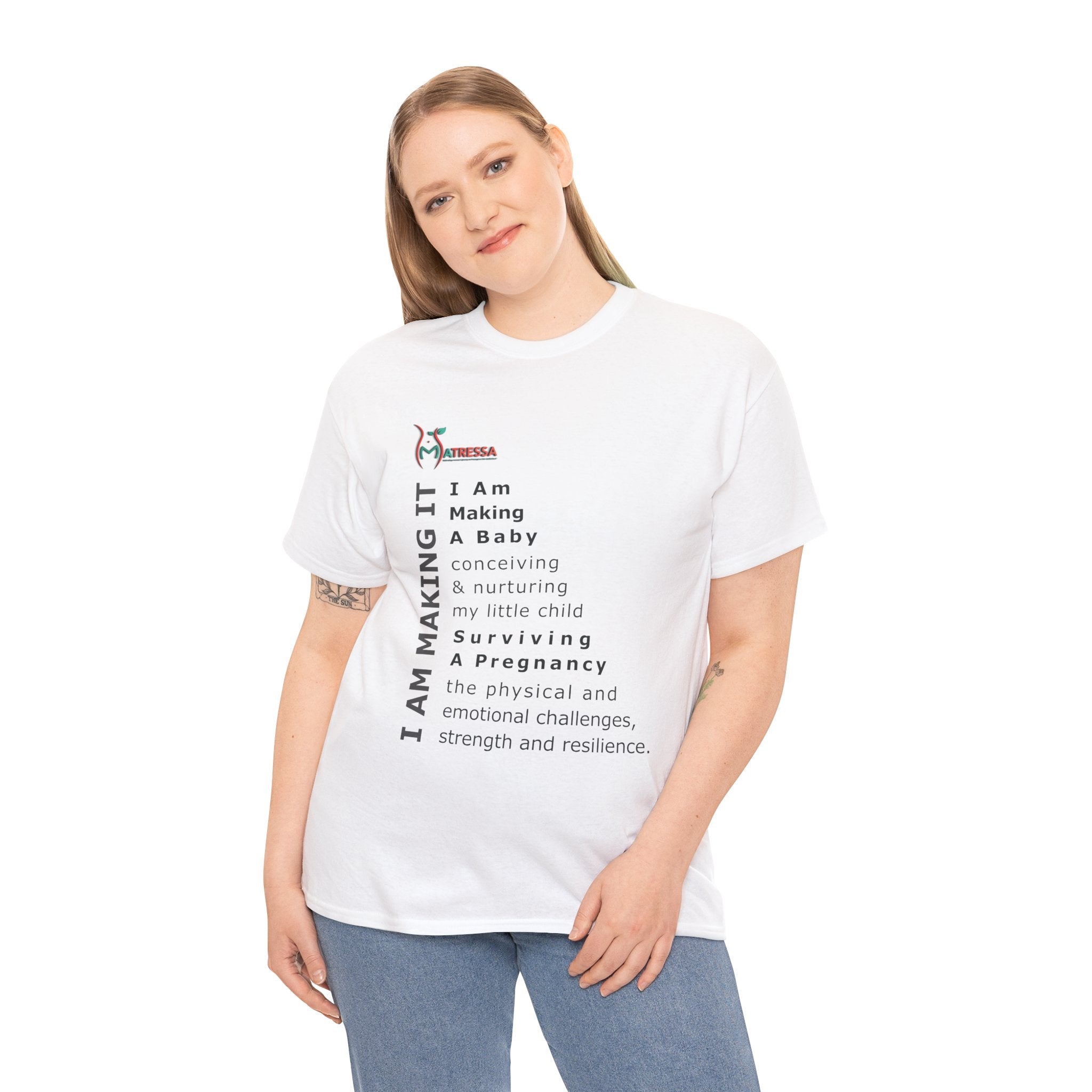 I’M MAKING IT T-Shirt – Pregnancy Shirt for Expecting Moms | Unisex Cotton Tee | Perfect Gift for Pregnancy