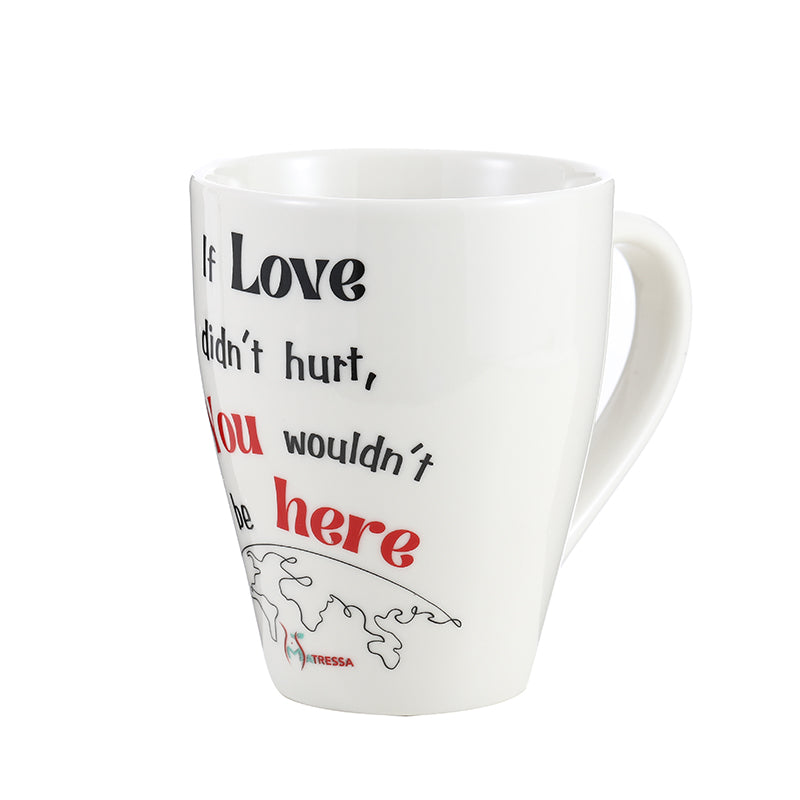 Mugs: Latte/Coffee Mug - If Love Didn't Hurt, You Wouldn't Be Here