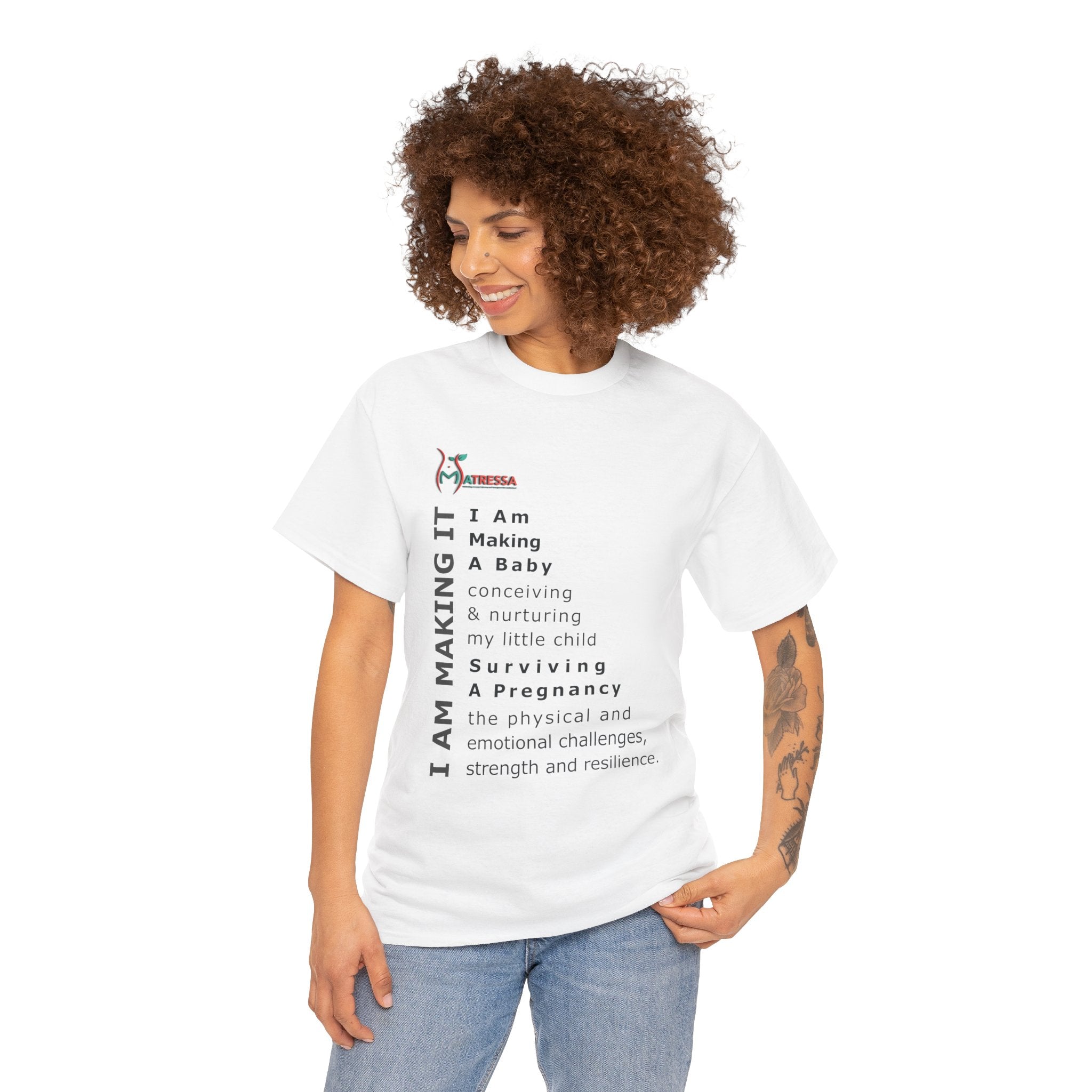 I’M MAKING IT T-Shirt – Pregnancy Shirt for Expecting Moms | Unisex Cotton Tee | Perfect Gift for Pregnancy
