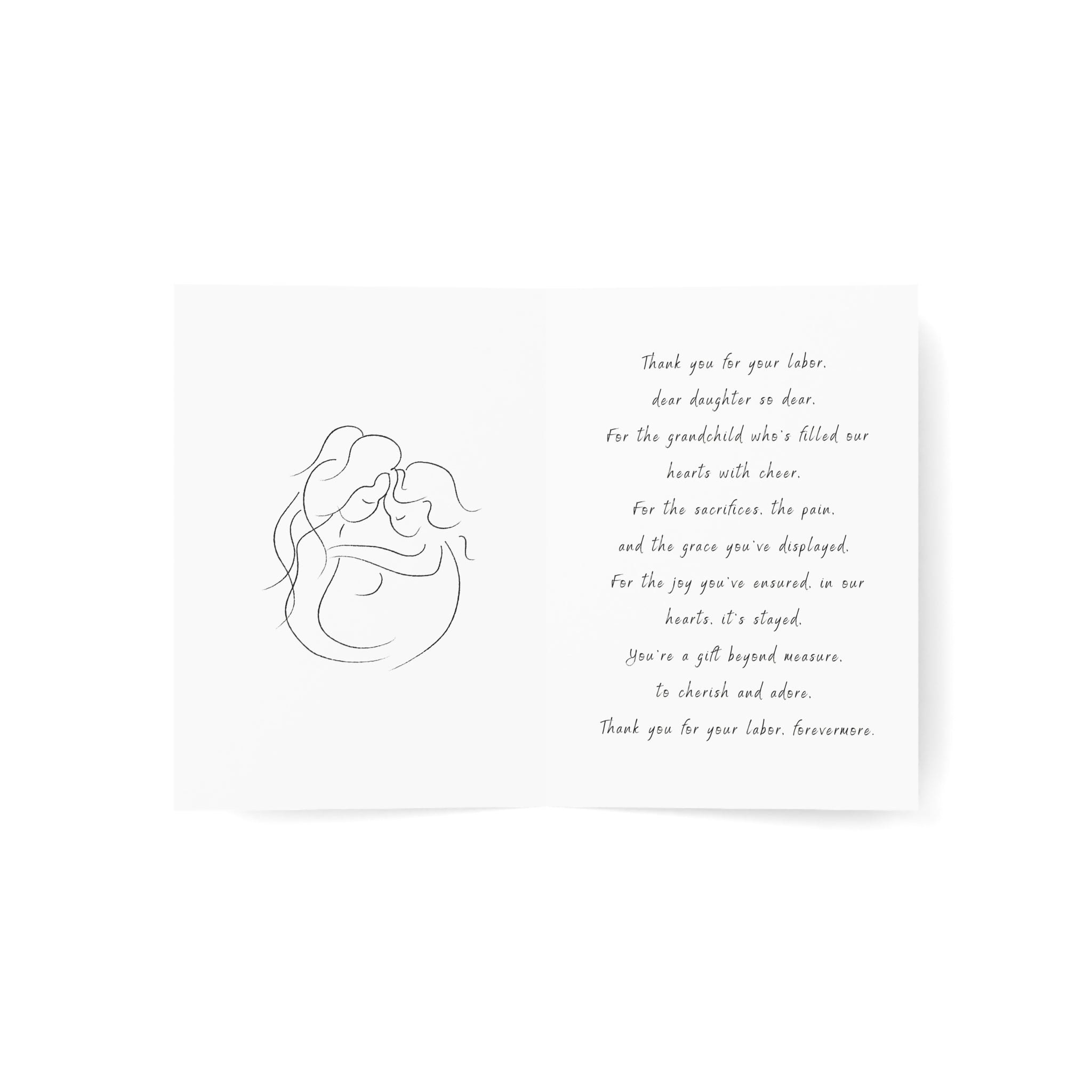 To My Daughter - Thank You for Your Labor