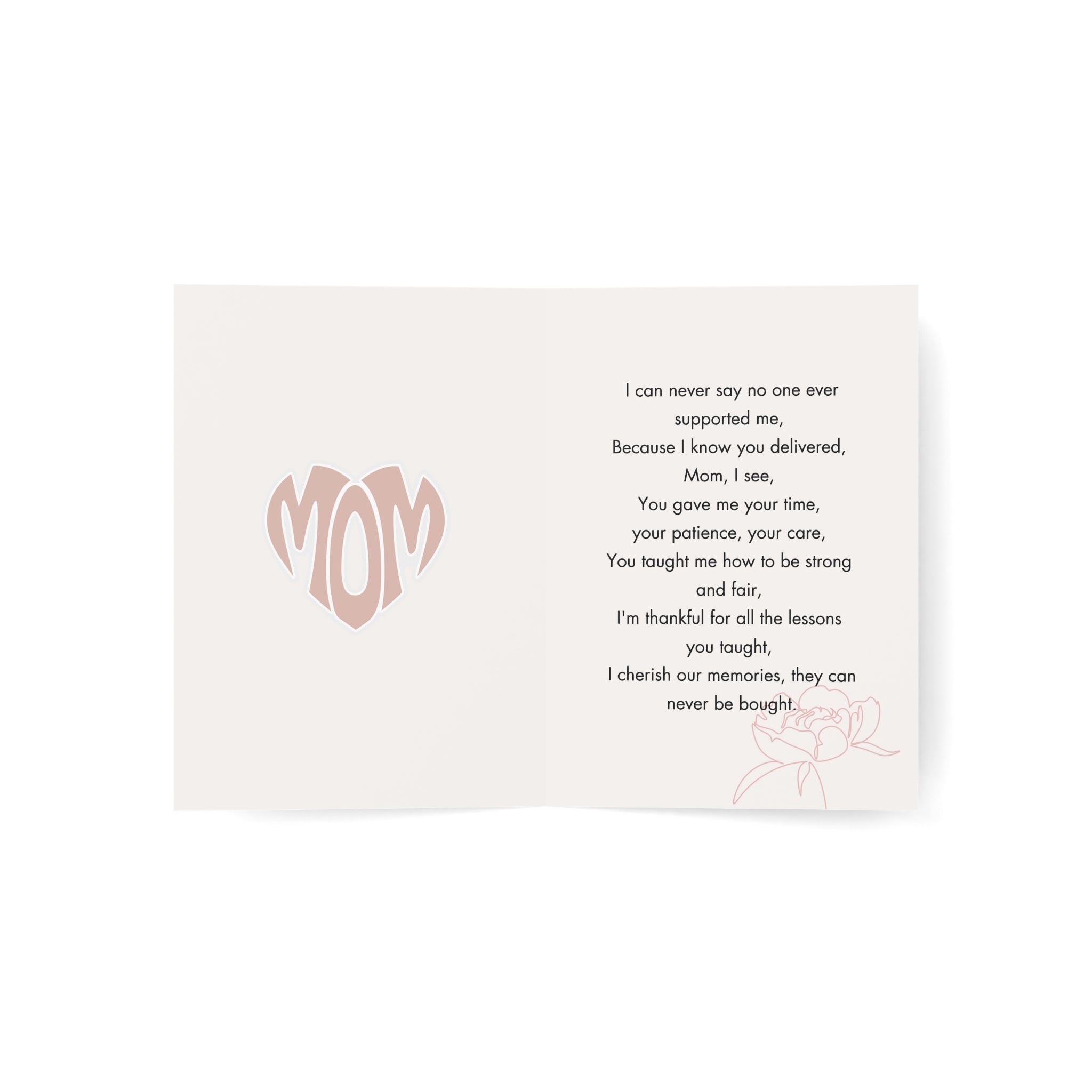 You Delivered: a Matressa card for your mother