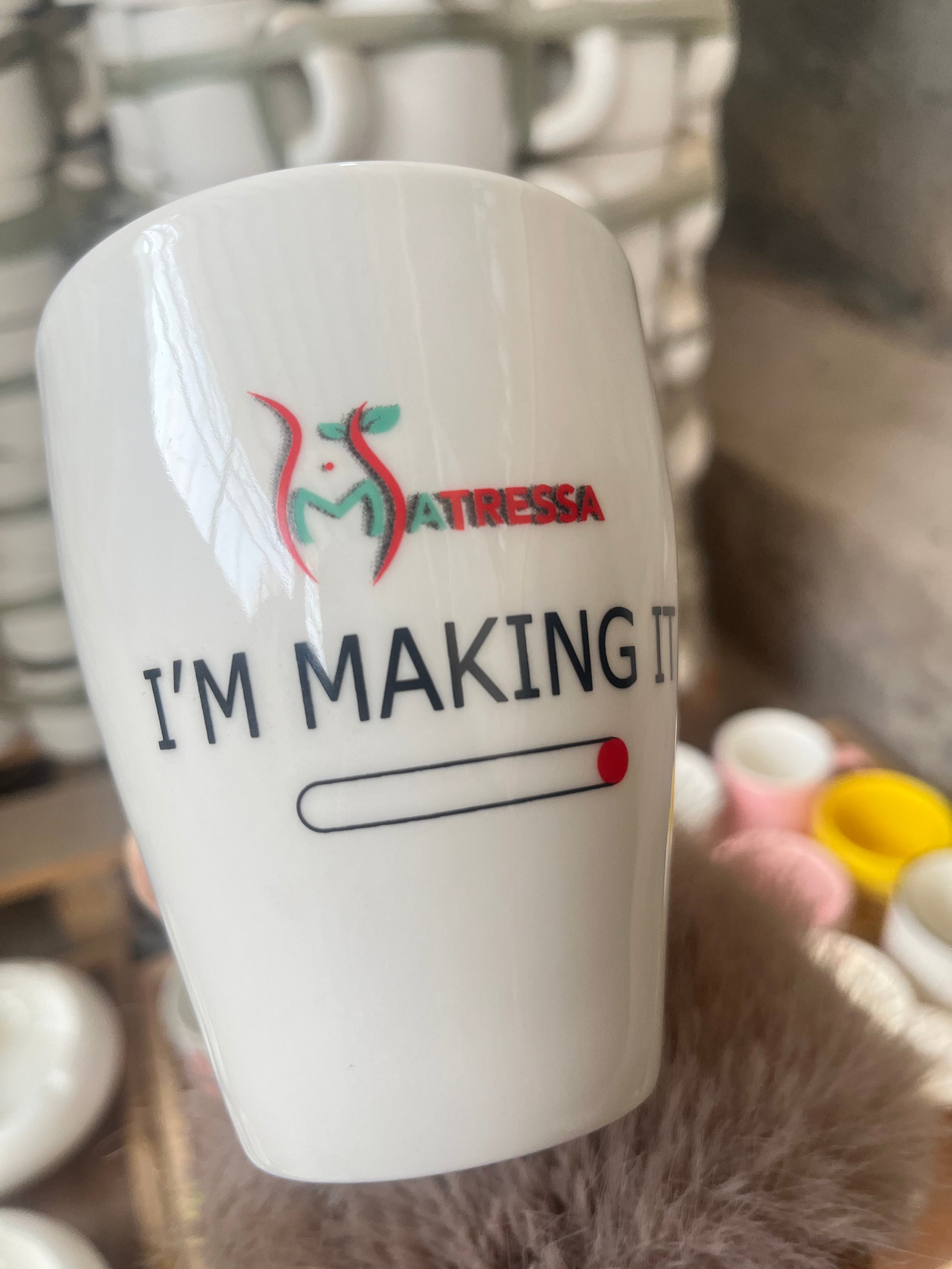Mugs: Latte/Coffee Mug - I'm Making It