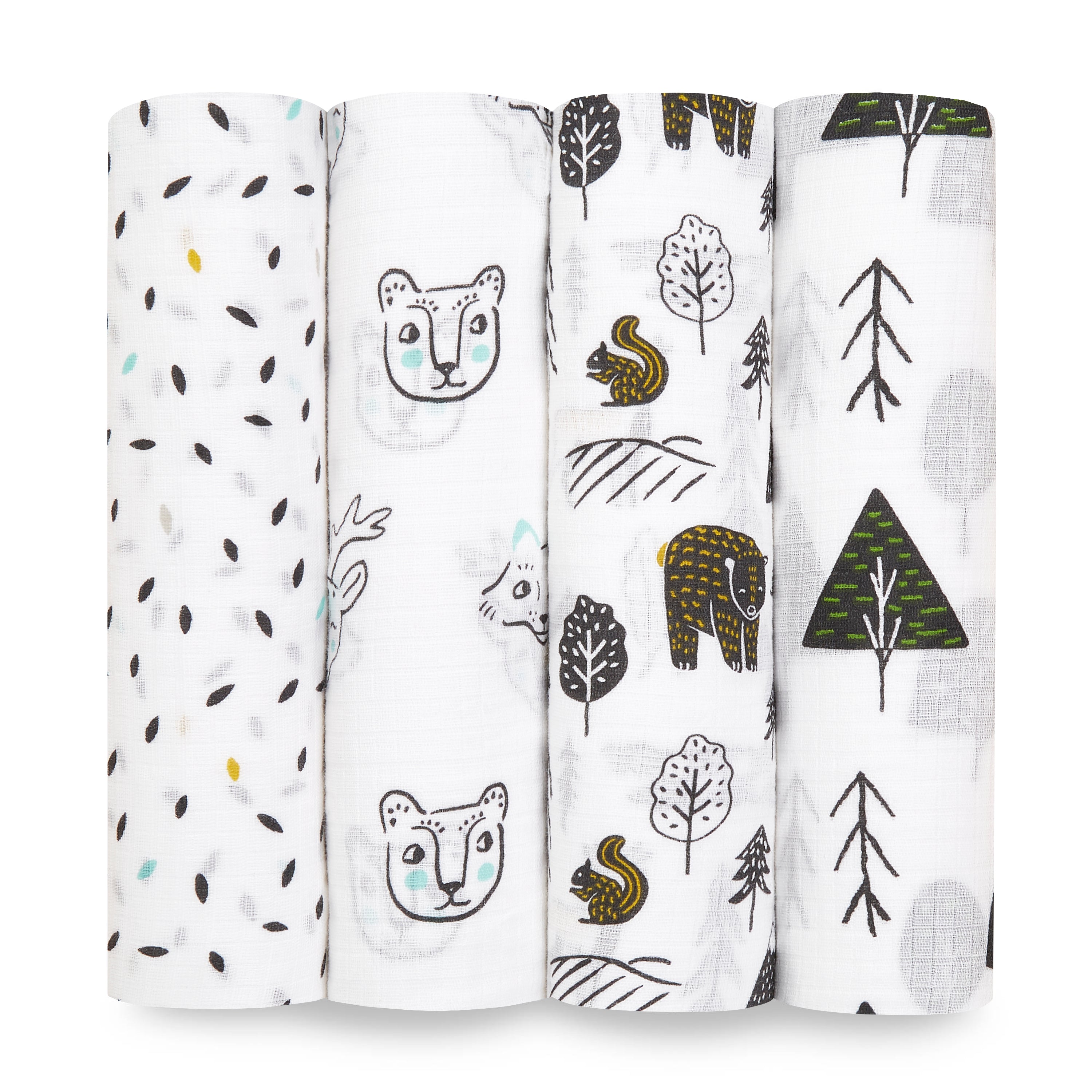 Cotton Muslin Swaddle Blankets in Assortmet