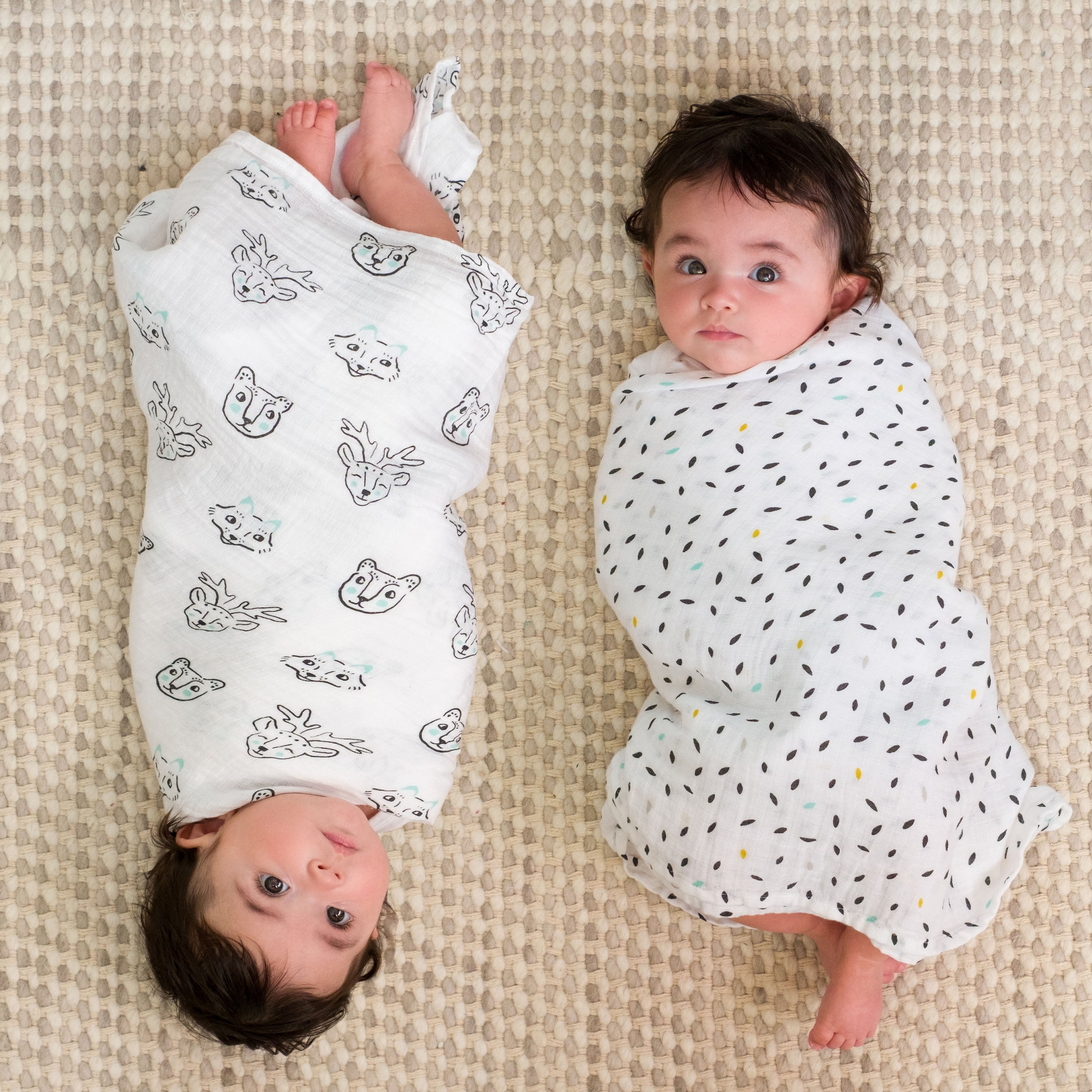 Cotton Muslin Swaddle Blankets in Assortmet