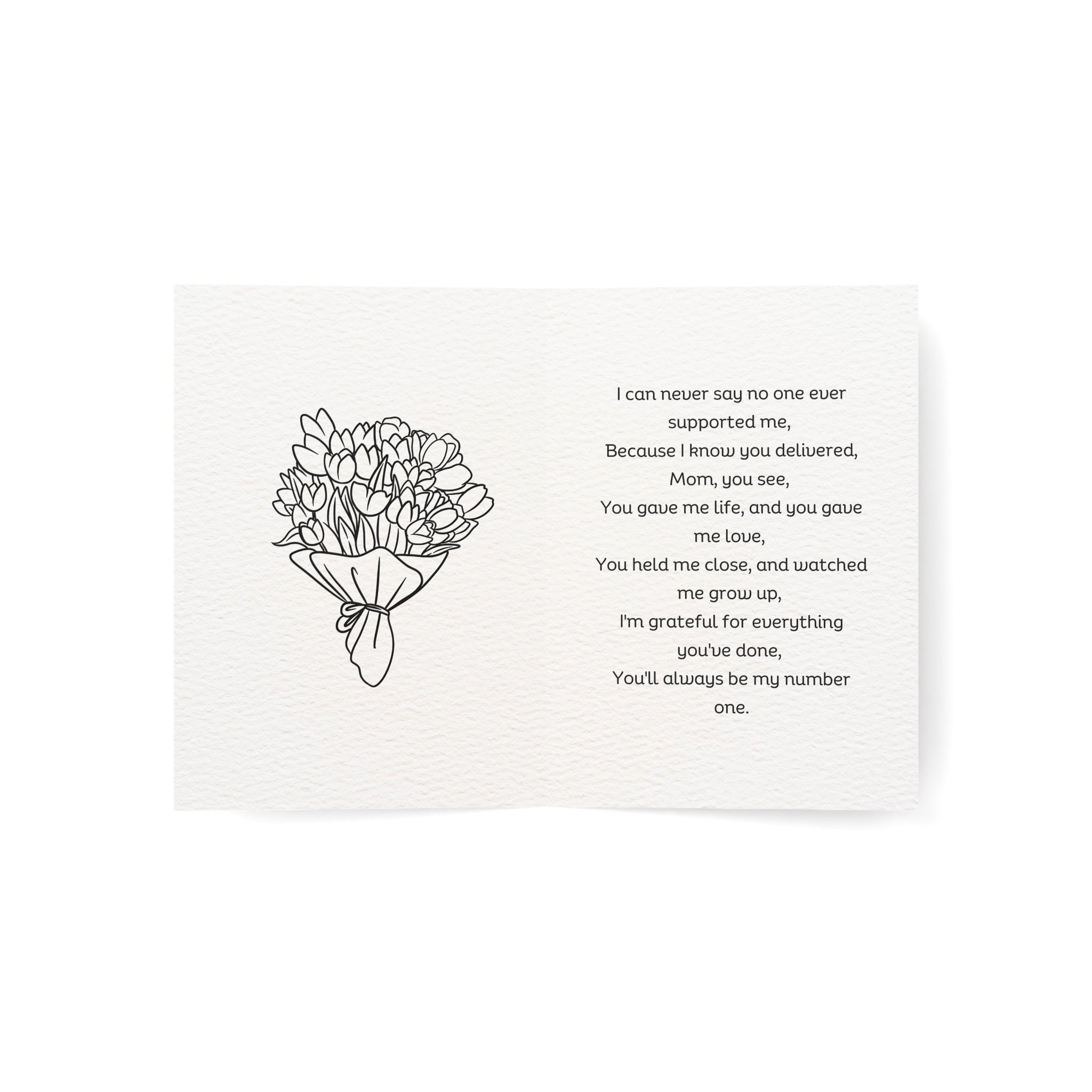 You Delivered: a Matressa card for your mother