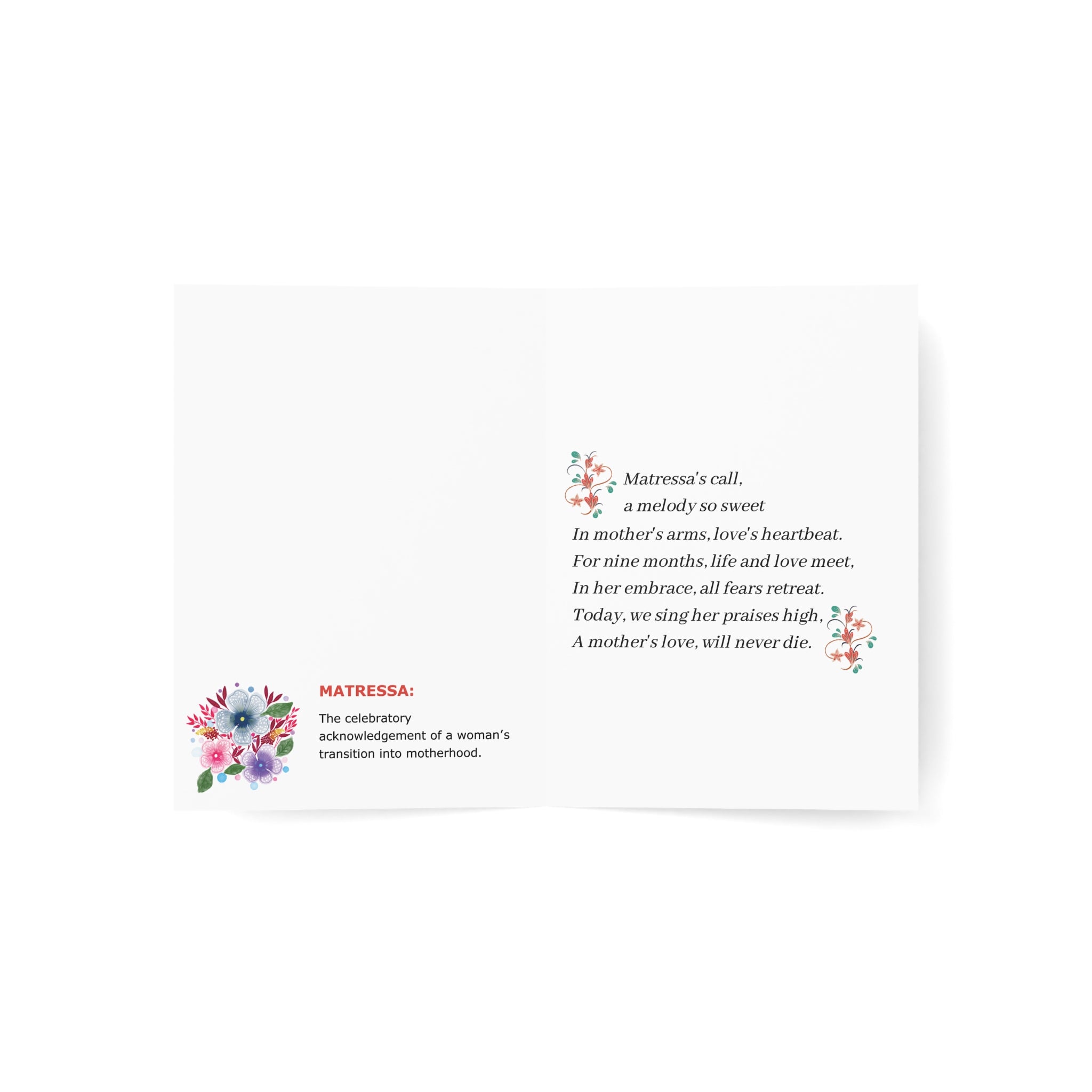 Matressa Mother's Day - Greeting Card