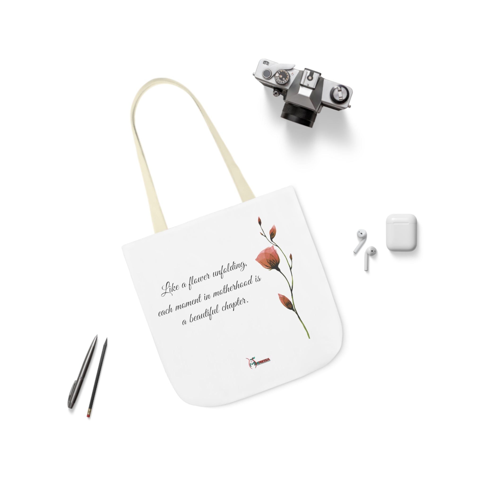 Motherhood is a Beautiful Chapter - Canvas Tote Bag