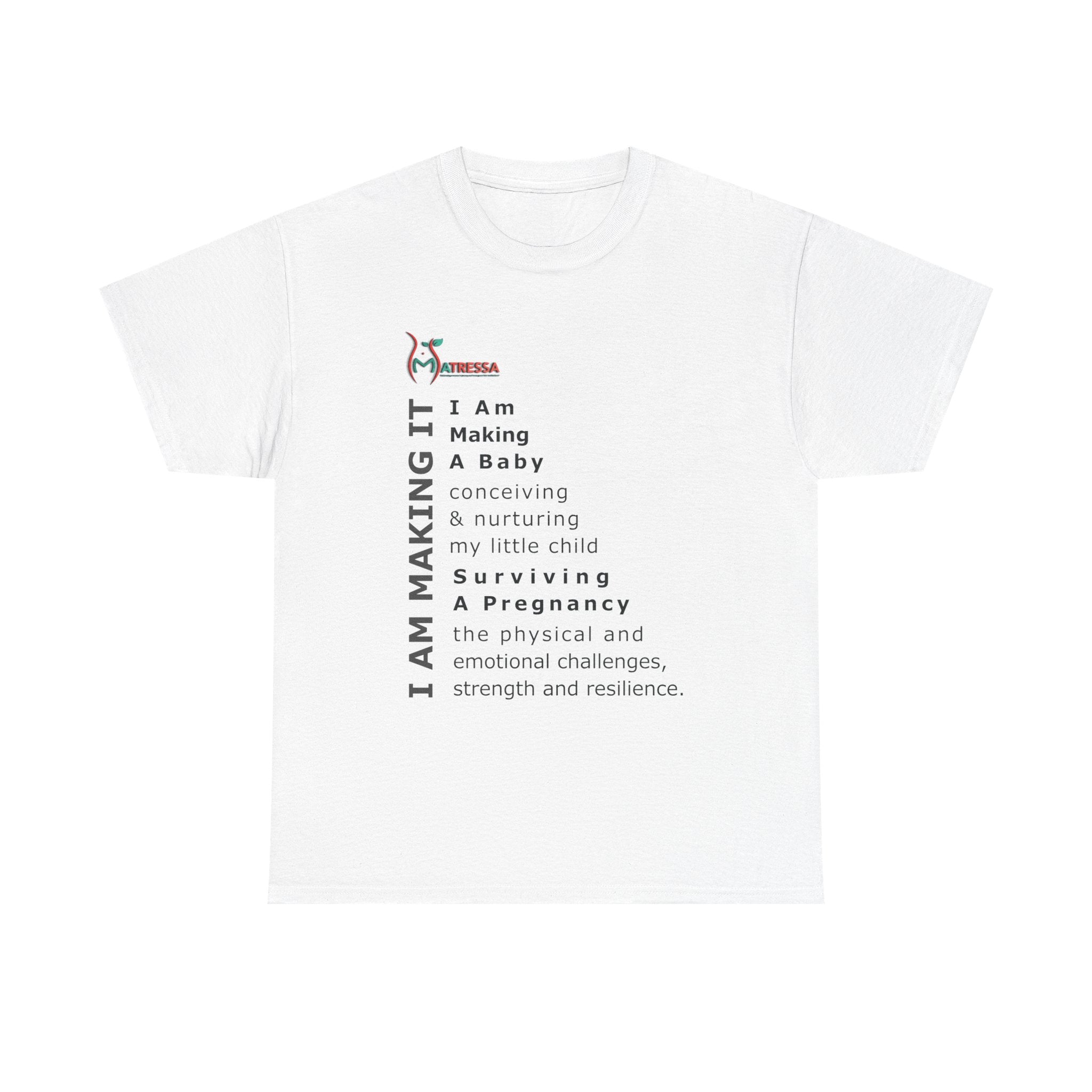 I’M MAKING IT T-Shirt – Pregnancy Shirt for Expecting Moms | Unisex Cotton Tee | Perfect Gift for Pregnancy