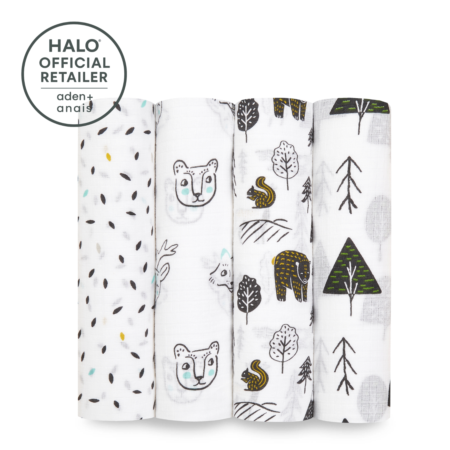 Essentials Cotton Muslin Swaddle Blanket - 4 pack