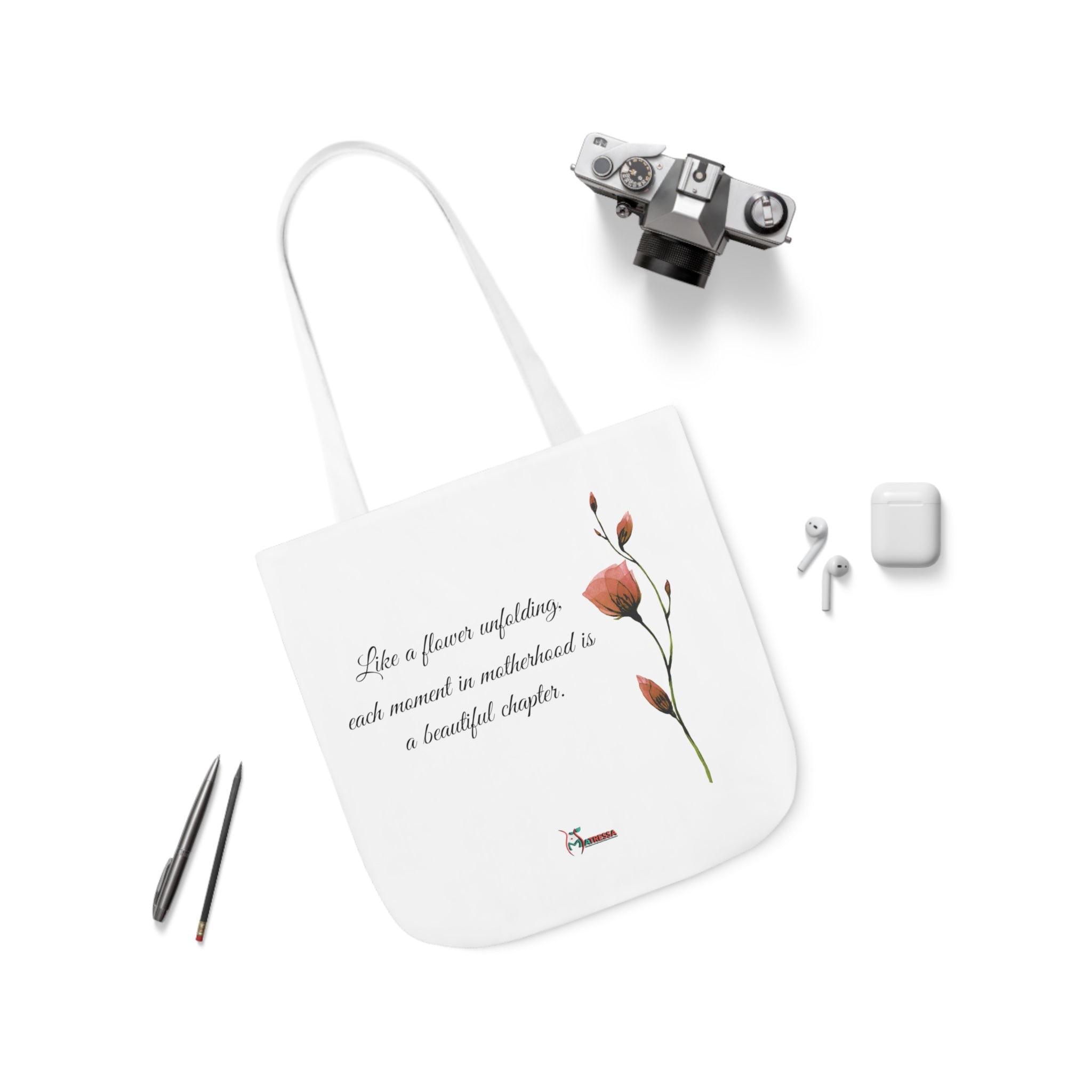 Motherhood is a Beautiful Chapter - Canvas Tote Bag