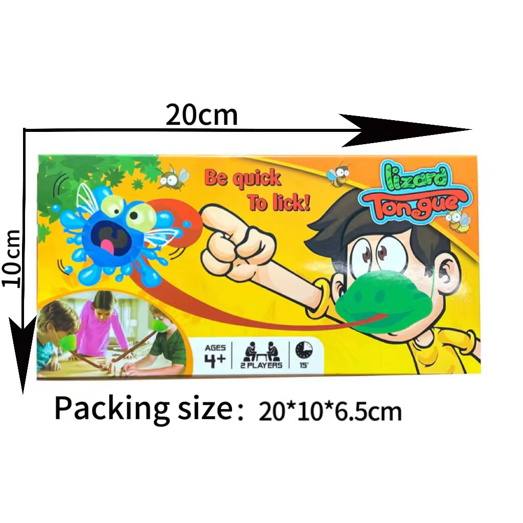 Frog Lizard Mask Wagging Tongue Lick Cards Board Games for Children Family Party Toys Antistress Funny Desktop Puzzle Game Toys