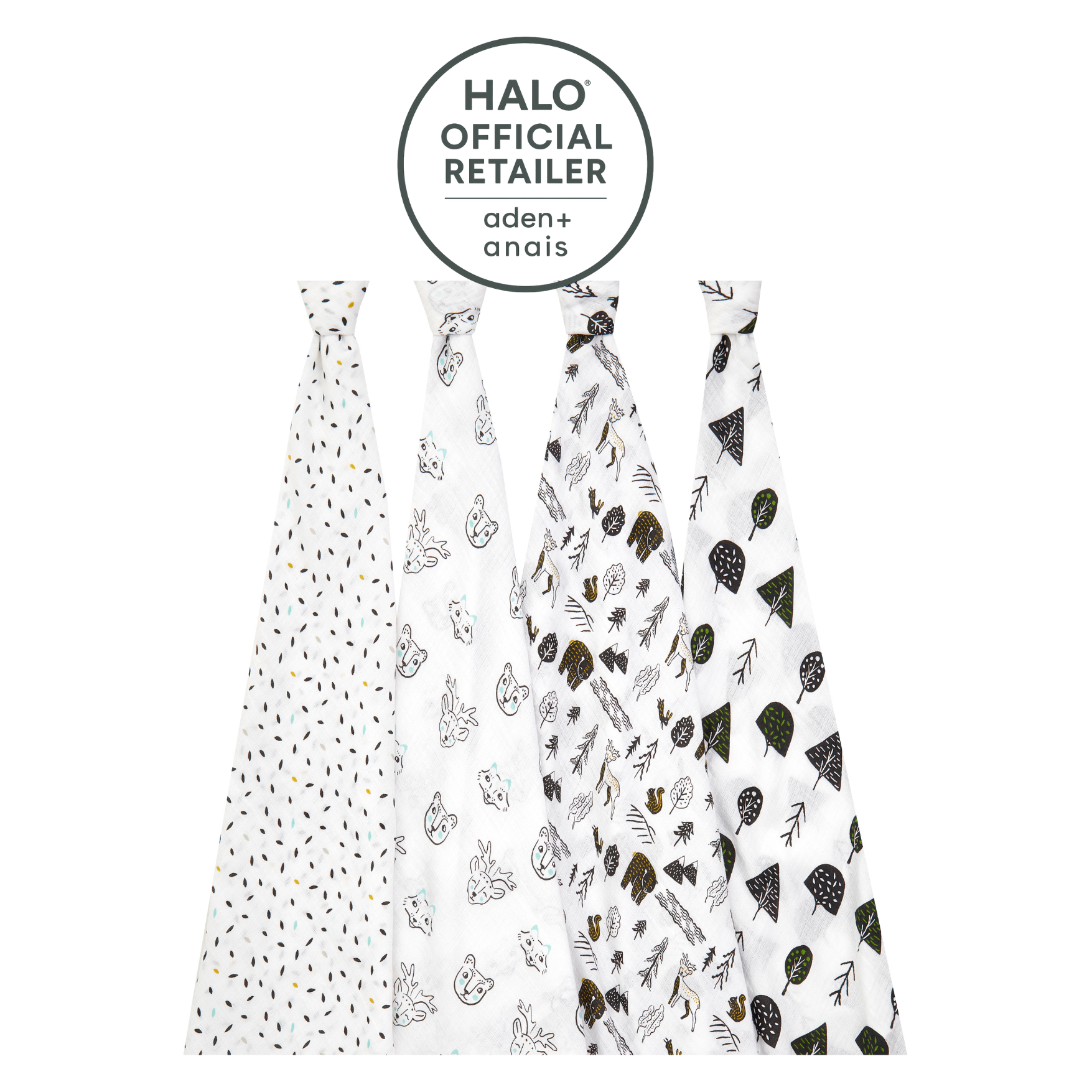 Cotton Muslin Swaddle Blankets in Assortmet