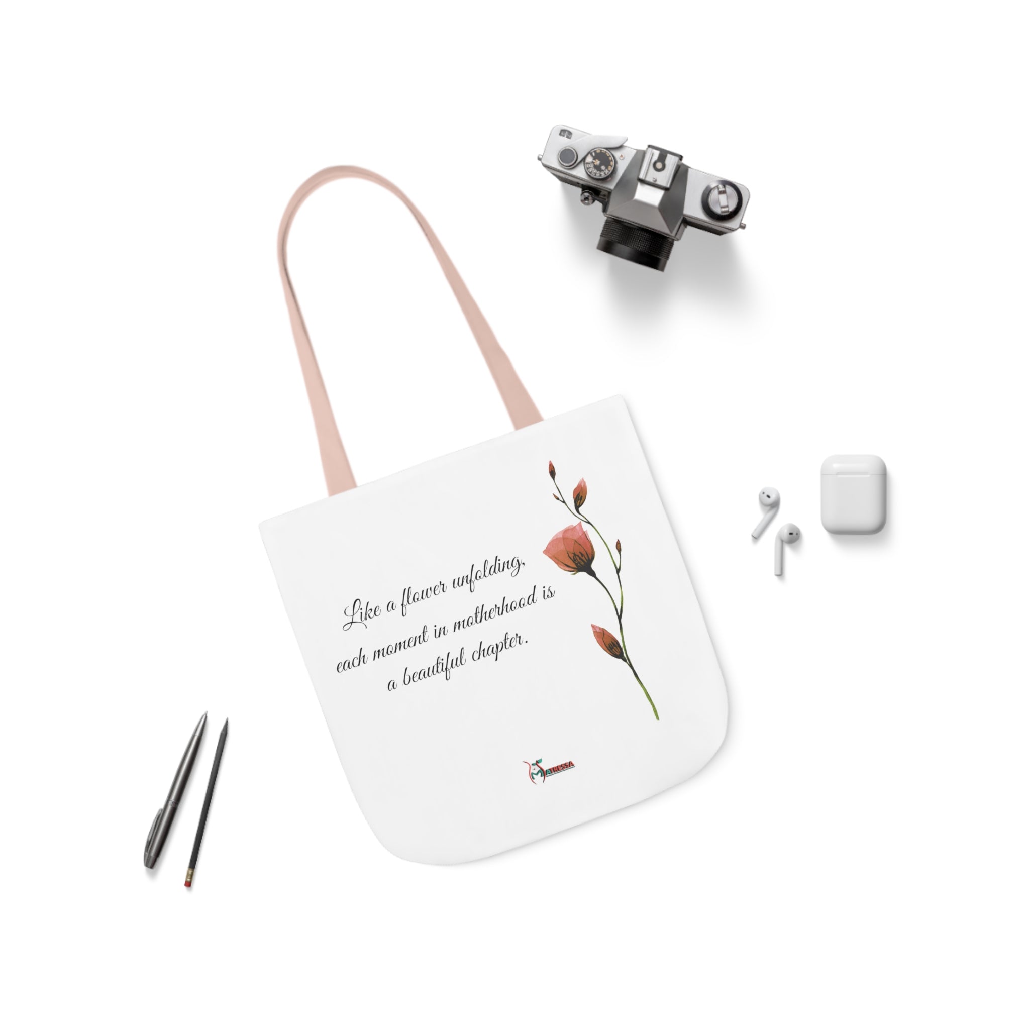 Motherhood is a Beautiful Chapter - Canvas Tote Bag