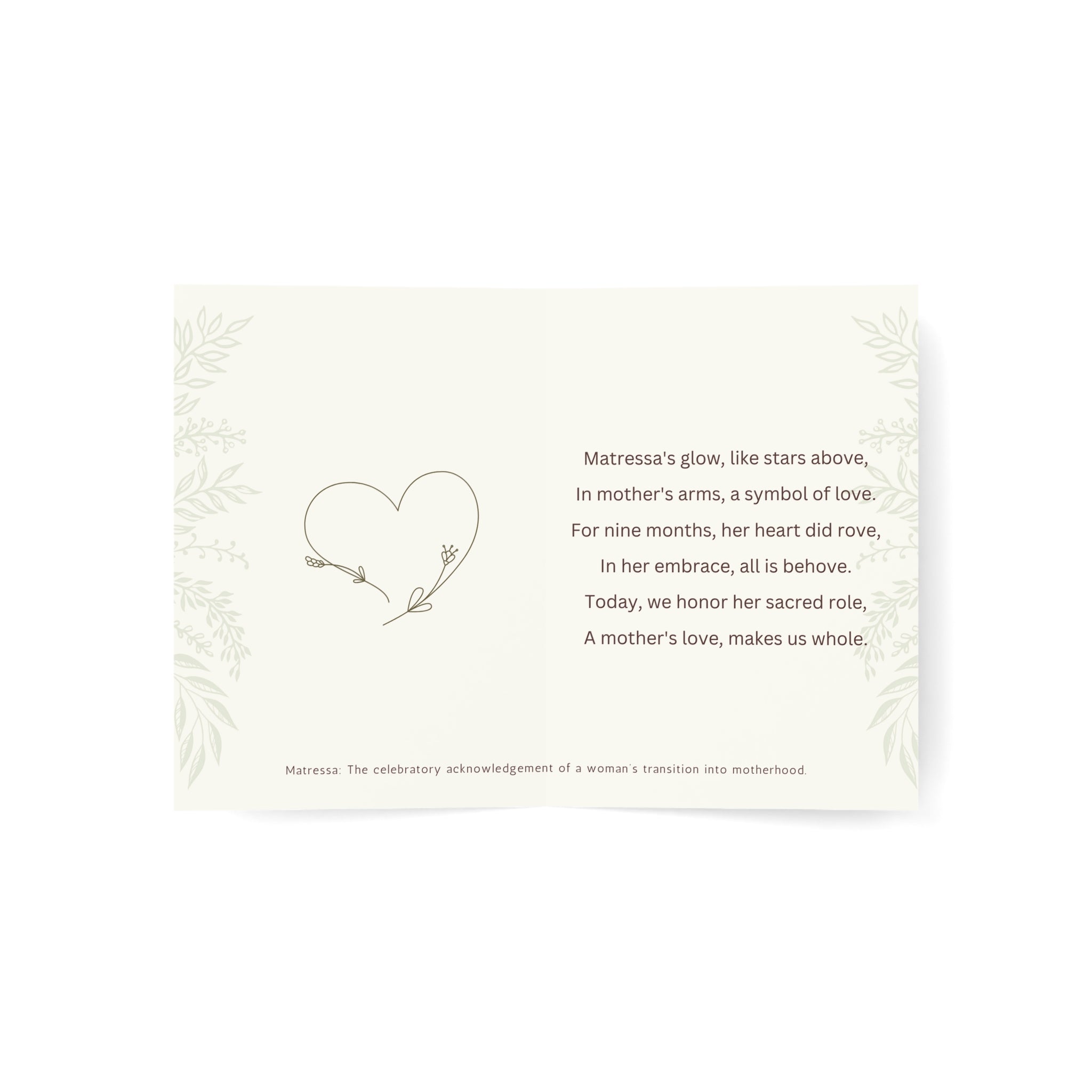 Matressa Mother's Day - Greeting Card