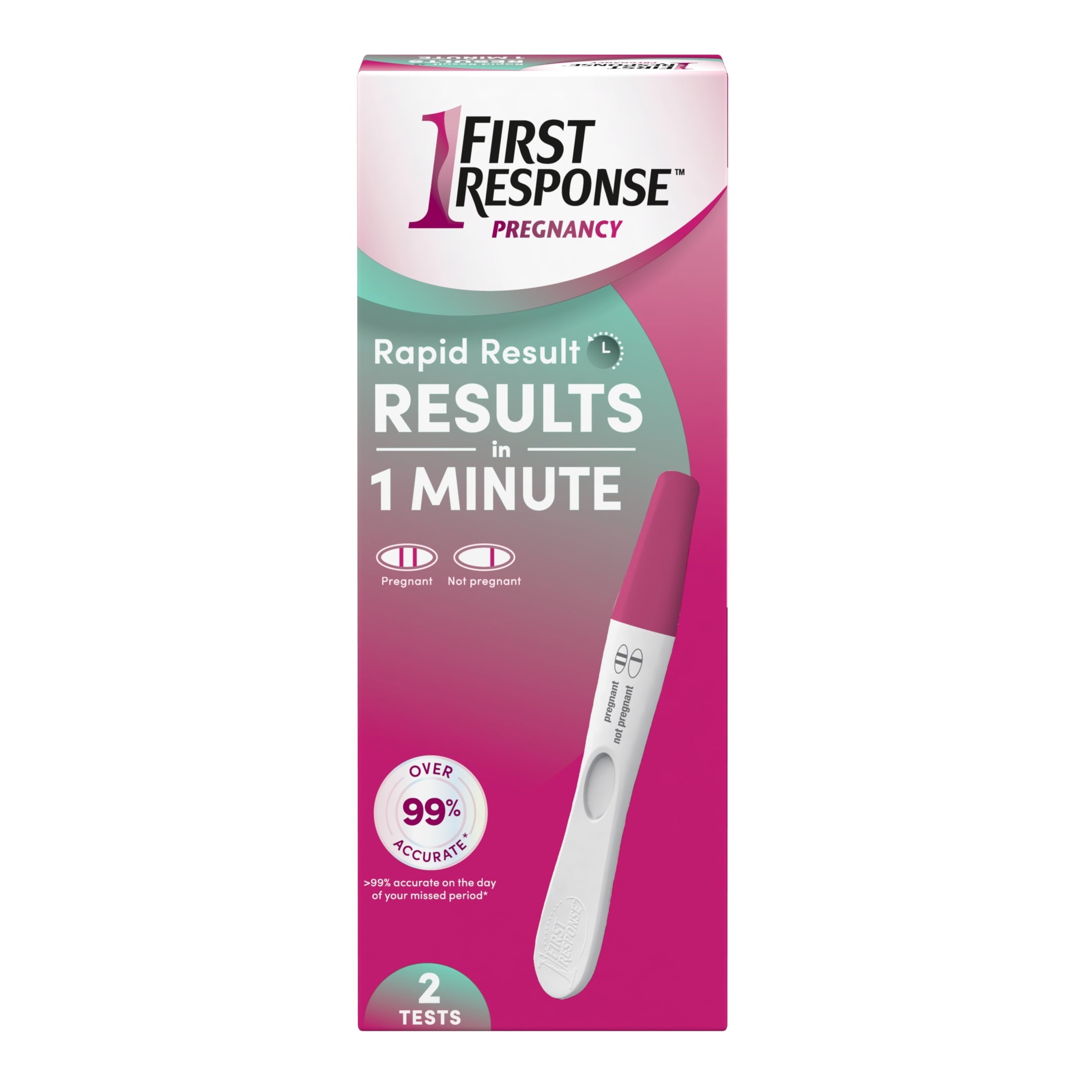 Rapid Result Pregnancy Test, 2 Pack